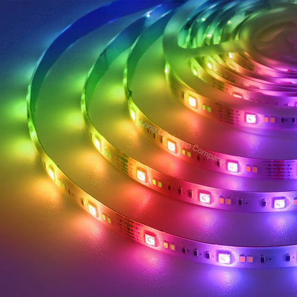 5M Smart WiFi RGB LED Strip Lights Plug and Play Kit Dimmable with IR Remote App Controlled - Energy Light Bulbs - Free delivery on all orders