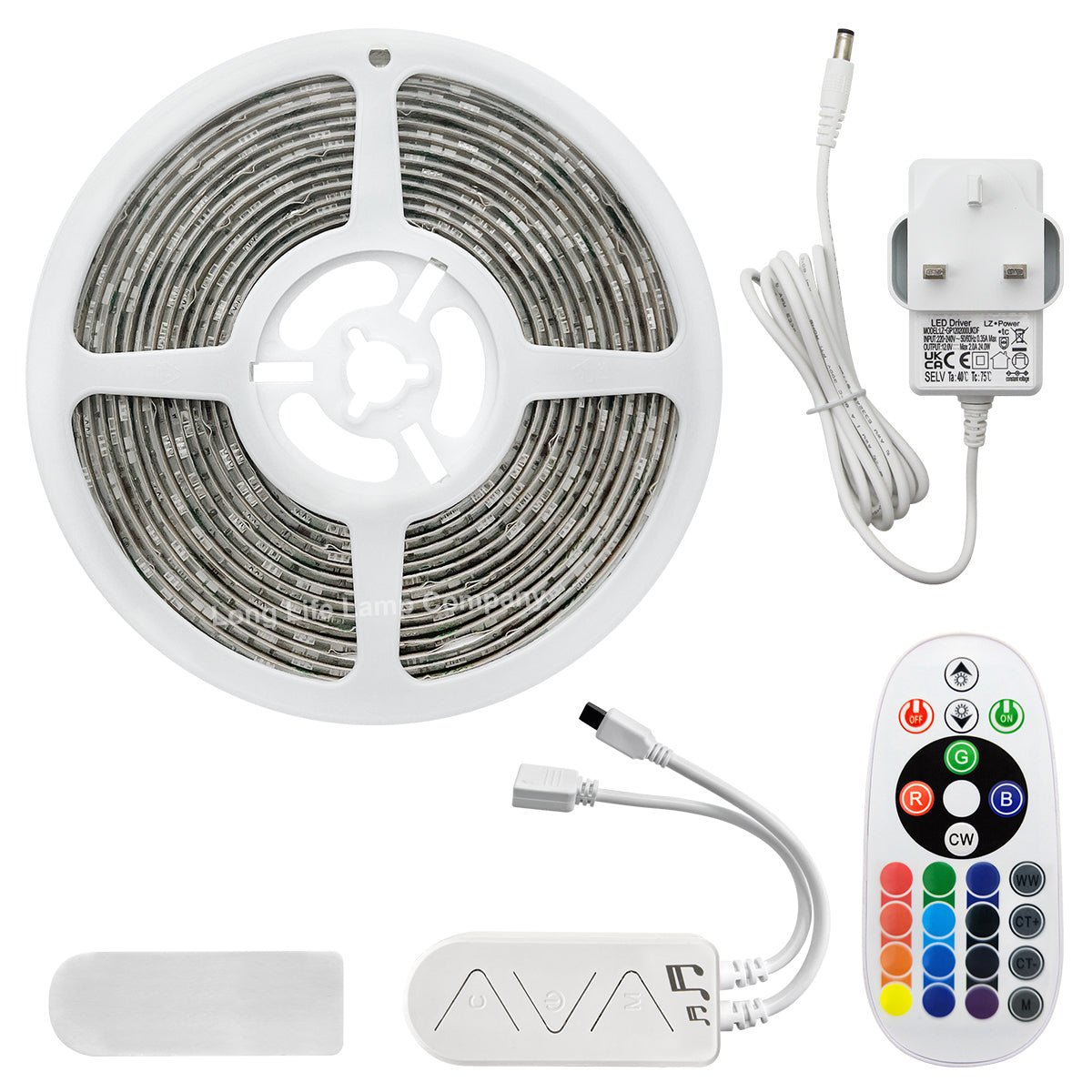 5M Smart WiFi RGB LED Strip Lights Plug and Play Kit Dimmable with IR Remote App Controlled - Energy Light Bulbs - Free delivery on all orders
