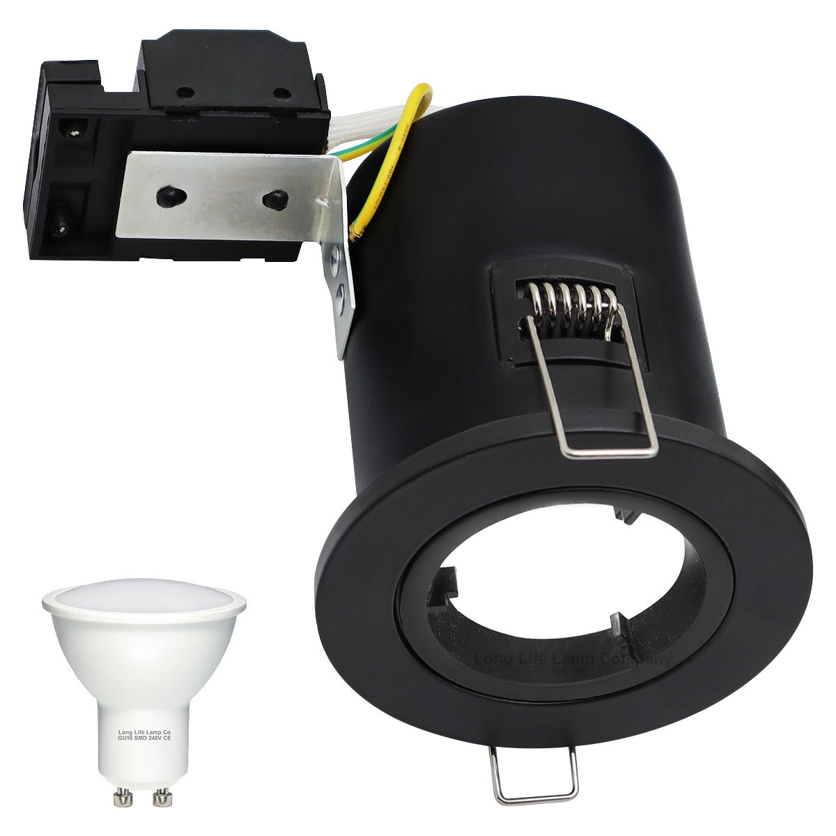 5w 6w Black Fixed LED Fire Rated Downlight - Energy Light Bulbs - Free delivery on all orders