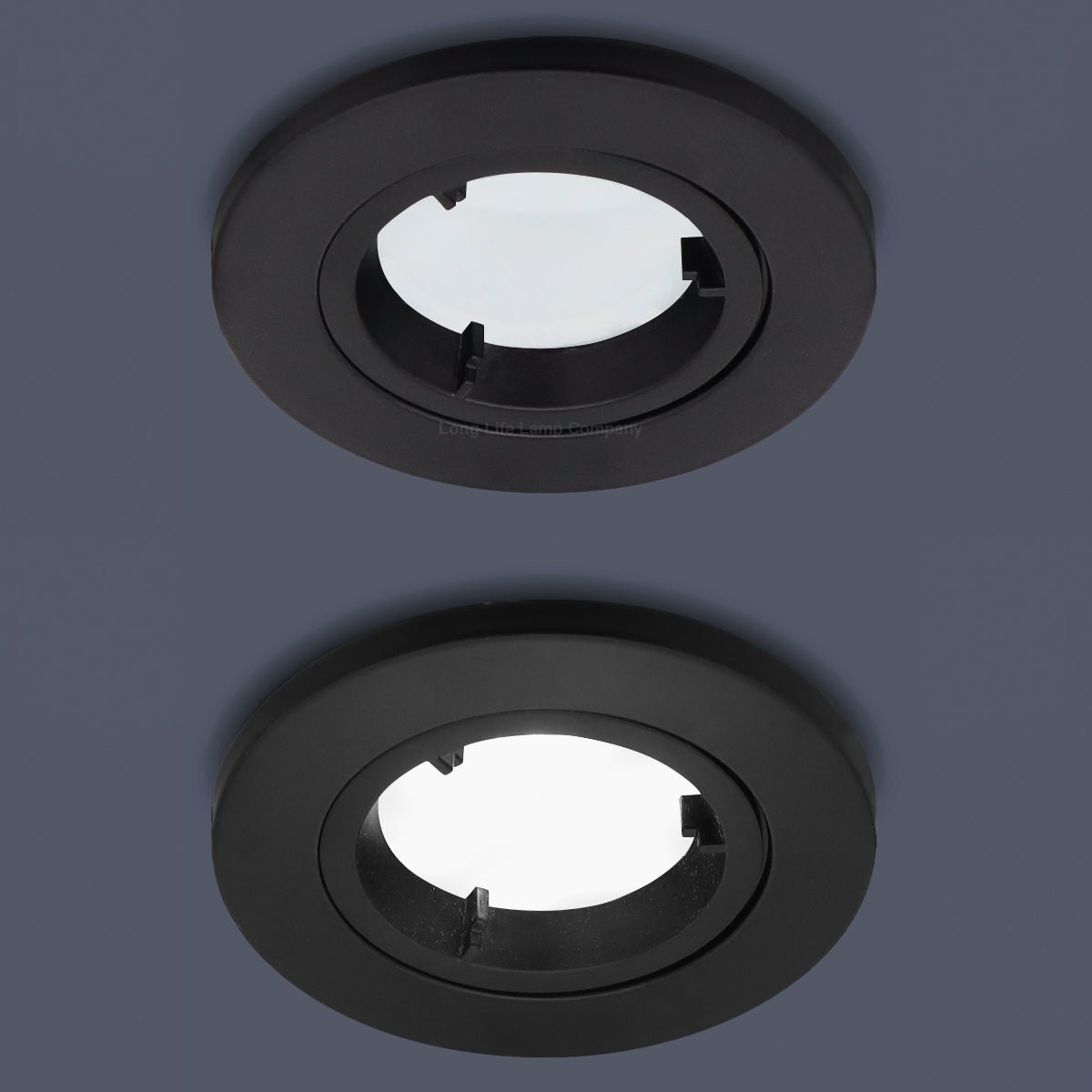 5w 6w Black Fixed LED Fire Rated Downlight - Energy Light Bulbs - Free delivery on all orders