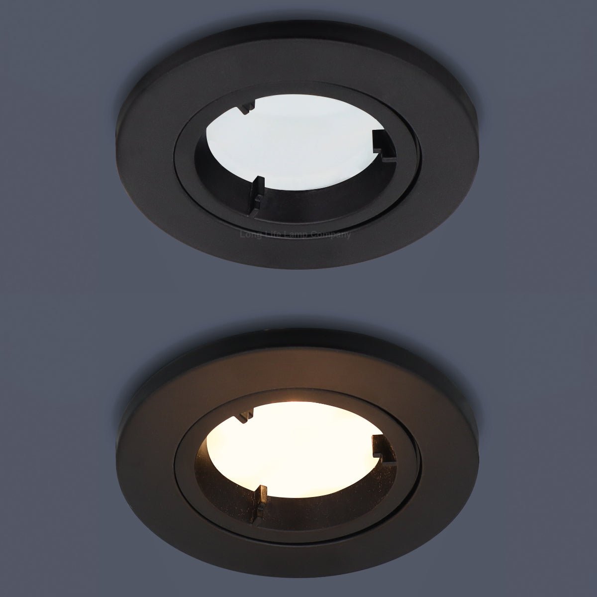 5w 6w Black Fixed LED Fire Rated Downlight - Energy Light Bulbs - Free delivery on all orders