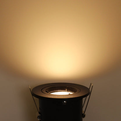 5w 6w Black Fixed LED Fire Rated Downlight - Energy Light Bulbs - Free delivery on all orders