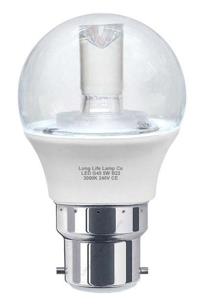 5w Clear Lens Golf Ball LED Bulb B22 Bayonet - Energy Light Bulbs - Free delivery on all orders