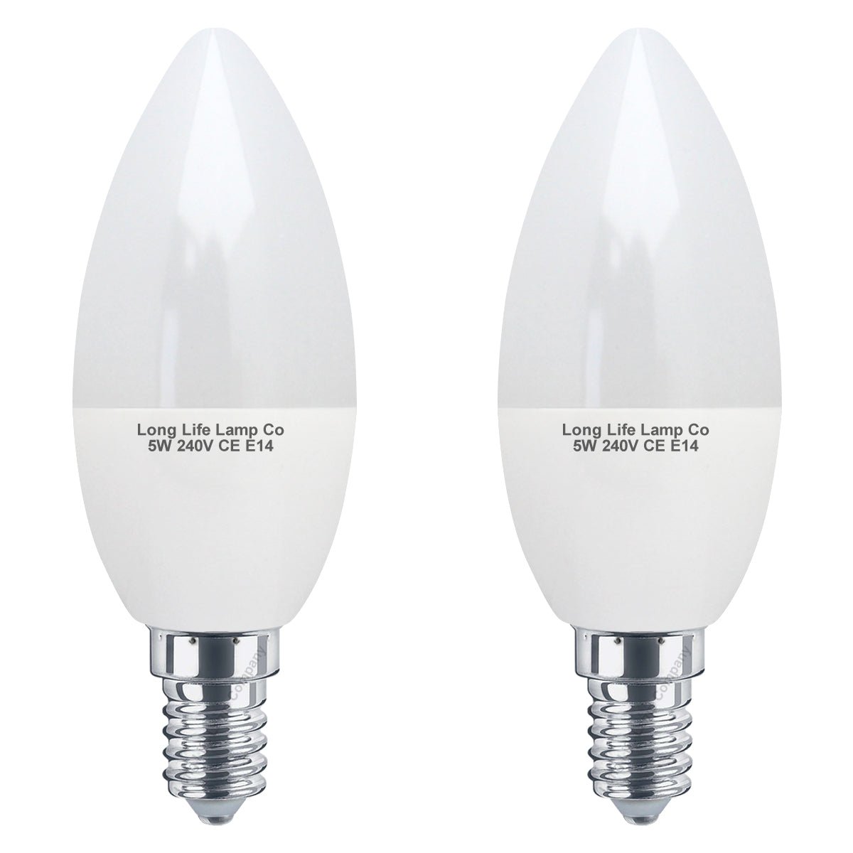 5w Frosted Cover LED Candle Warm White 3000K 2Pack Or 4Pack Or 10Pack - Energy Light Bulbs - Free delivery on all orders
