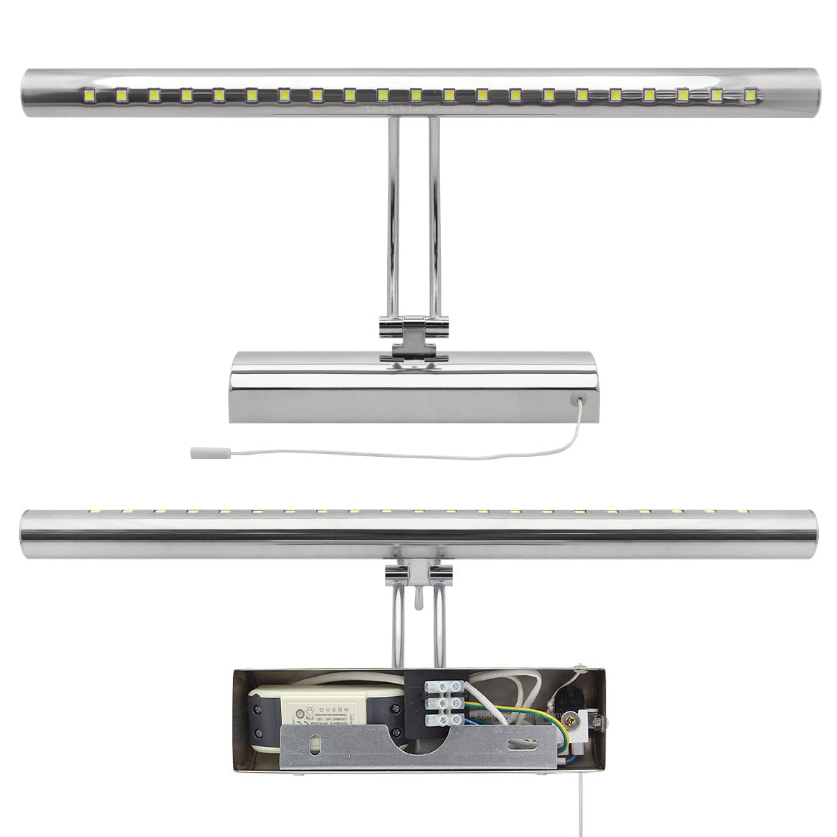 5w LED Bathroom Mirror Wall Light With Pull Cord Cool White 6500k IP20 - Energy Light Bulbs - Free delivery on all orders