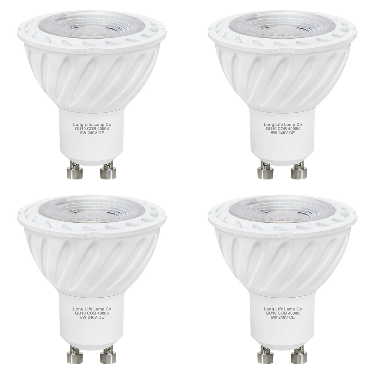 5W LED GU10 4000k Cool White Light Bulb 2/4/5/10 pack - Energy Light Bulbs - Free delivery on all orders