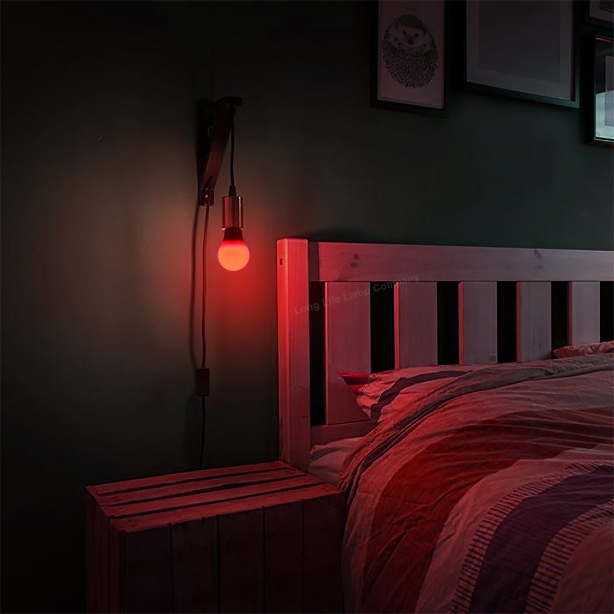 5w LED Red GLS Light Bulb B22 Bayonet Cap - Energy Light Bulbs - Free delivery on all orders