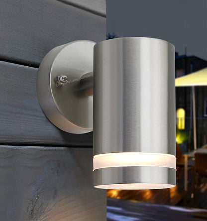 5w LED Single Outdoor Garden Wall Light Stainless Steel ZLC351 - Energy Light Bulbs - Free delivery on all orders