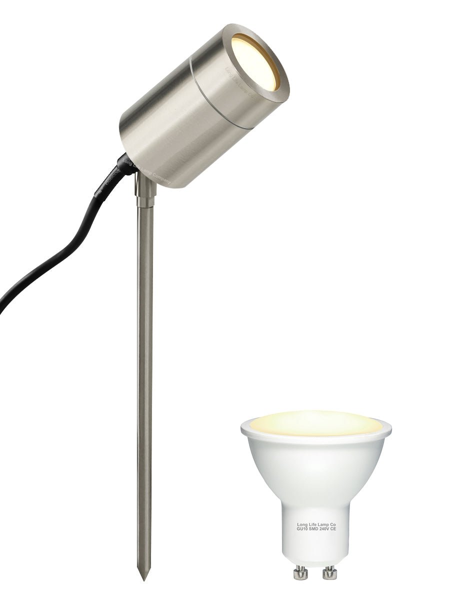 5w LED Spike Light Adjustable Stainless Steel - Energy Light Bulbs - Free delivery on all orders