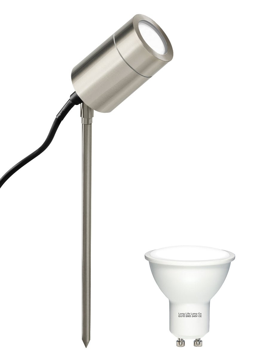 5w LED Spike Light Adjustable Stainless Steel - Energy Light Bulbs - Free delivery on all orders
