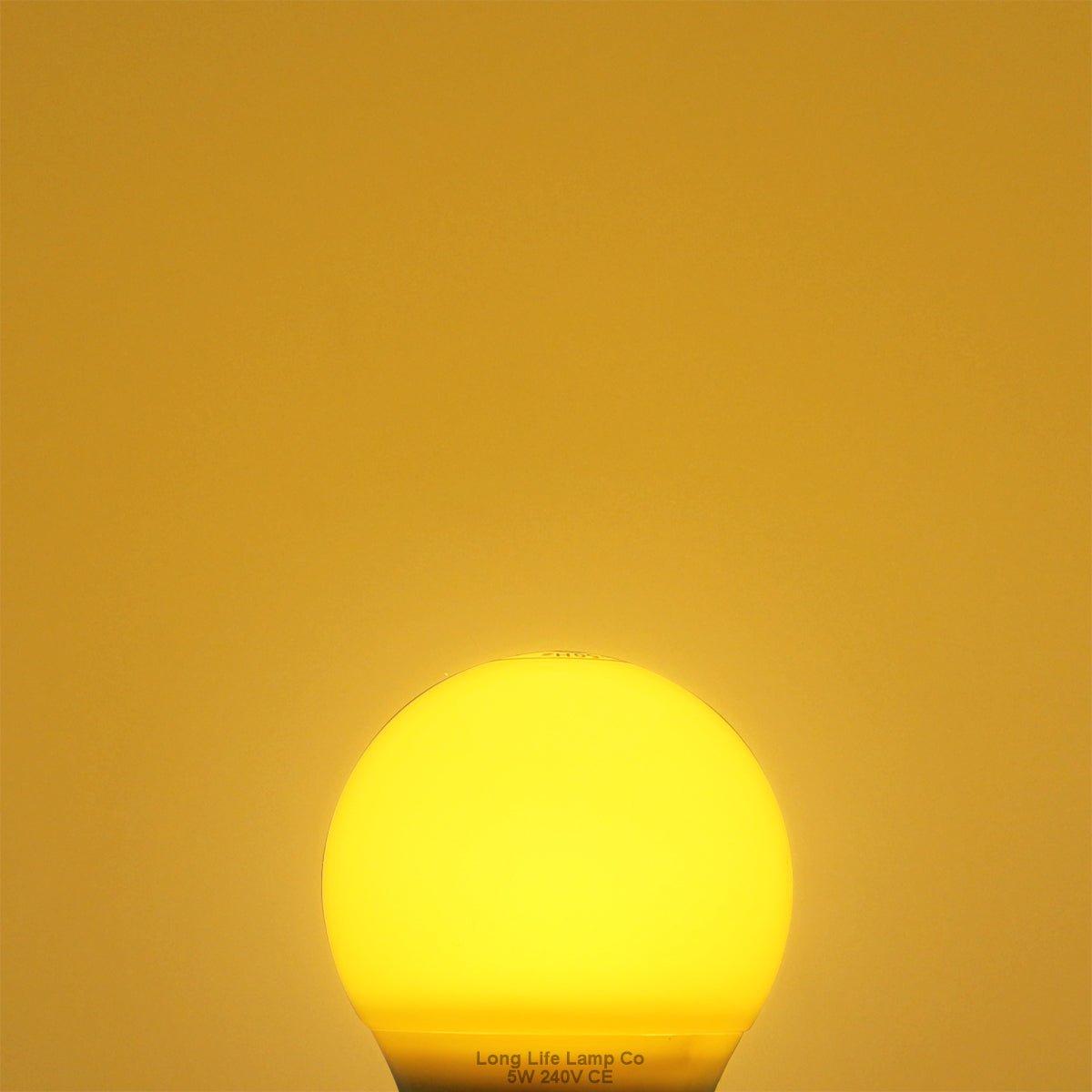 5w LED Yellow GLS Light Bulb B22 Bayonet Cap - Energy Light Bulbs - Free delivery on all orders