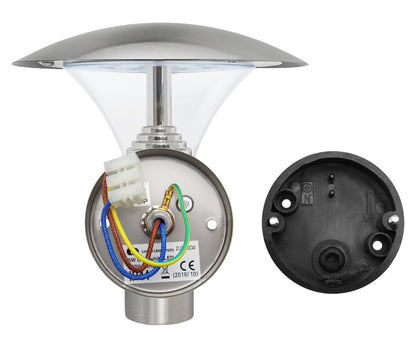 5w Modern Stainless Steel LED Outdoor Garden Wall Light Cool White - Energy Light Bulbs - Free delivery on all orders