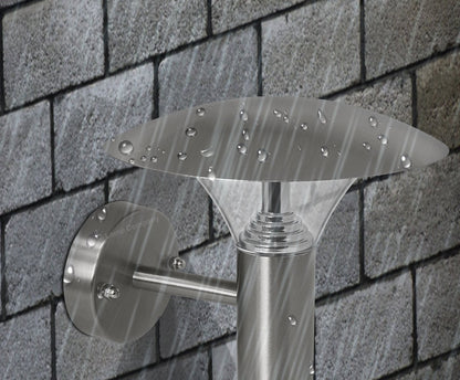 5w Modern Stainless Steel LED Outdoor Garden Wall Light Cool White - Energy Light Bulbs - Free delivery on all orders