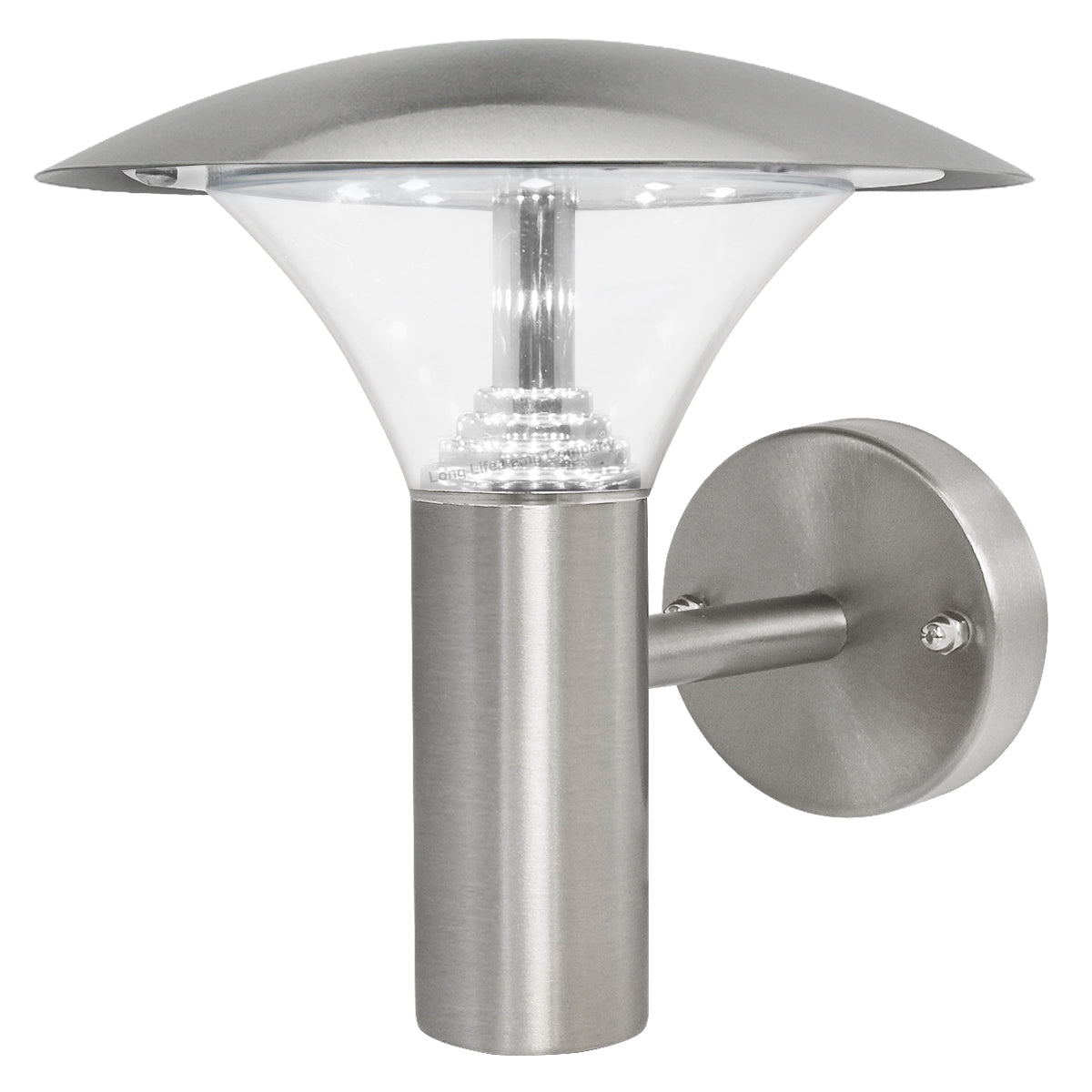 5w Modern Stainless Steel LED Outdoor Garden Wall Light Cool White - Energy Light Bulbs - Free delivery on all orders