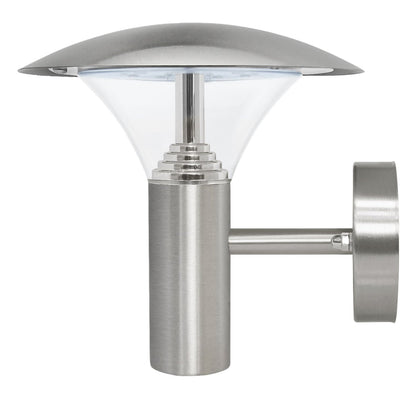 5w Modern Stainless Steel LED Outdoor Garden Wall Light Cool White - Energy Light Bulbs - Free delivery on all orders