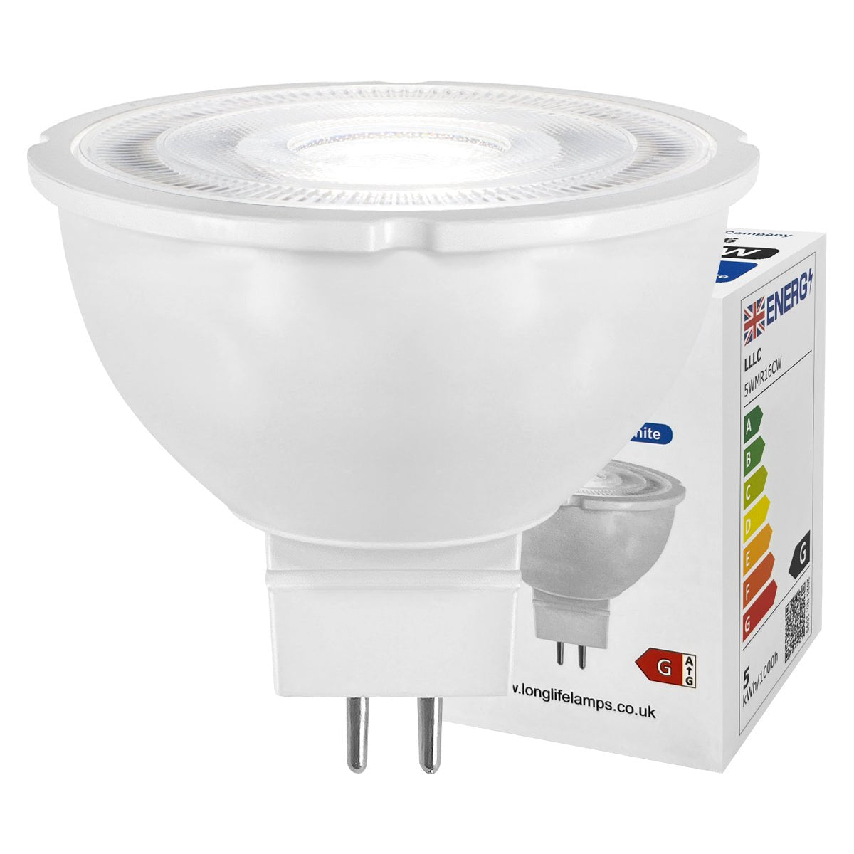 5W MR16 LED Bulb Cool White 6500K 12V Spot Light 4 Pack - Energy Light Bulbs - Free delivery on all orders