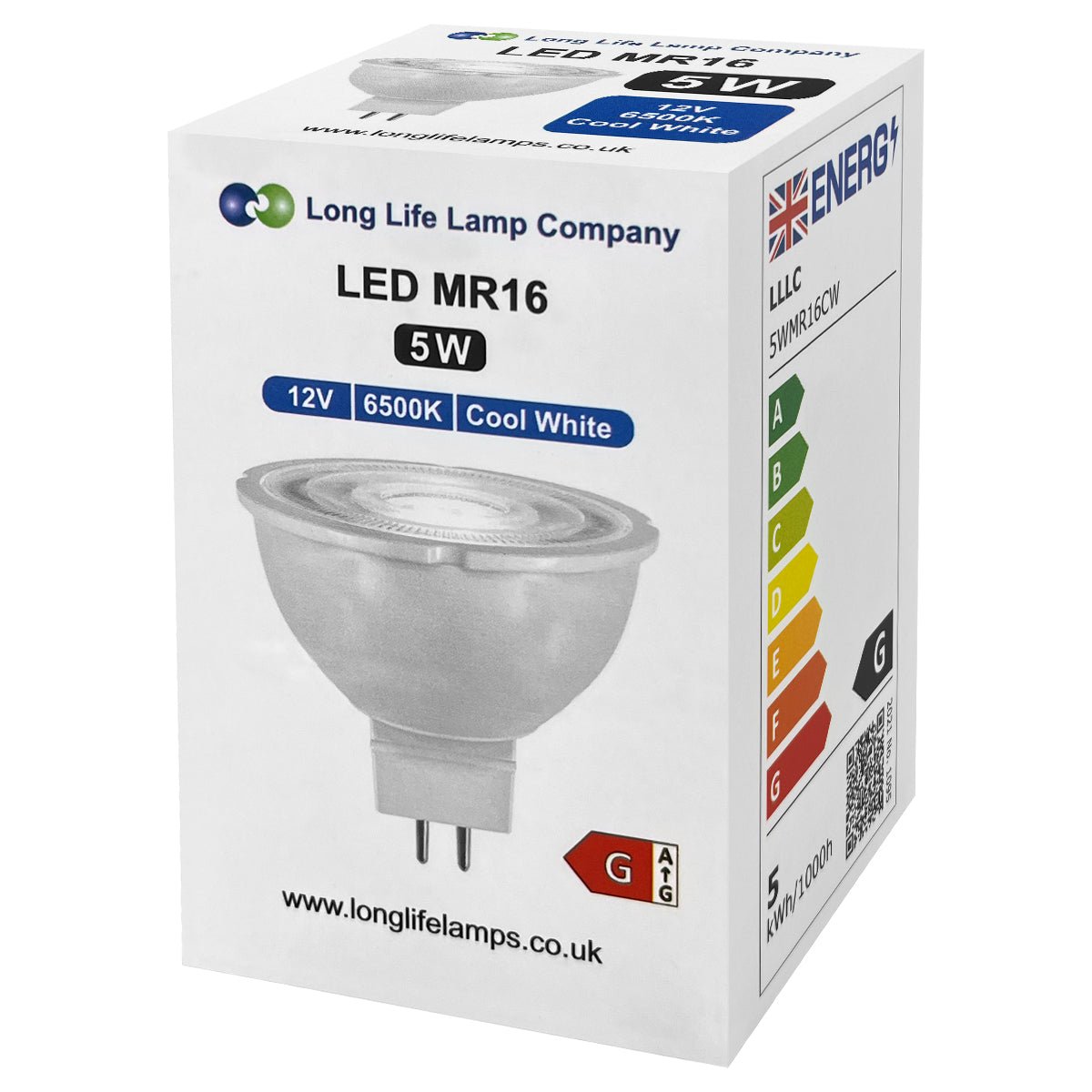 5W MR16 LED Bulb Cool White 6500K 12V Spot Light 4 Pack - Energy Light Bulbs - Free delivery on all orders