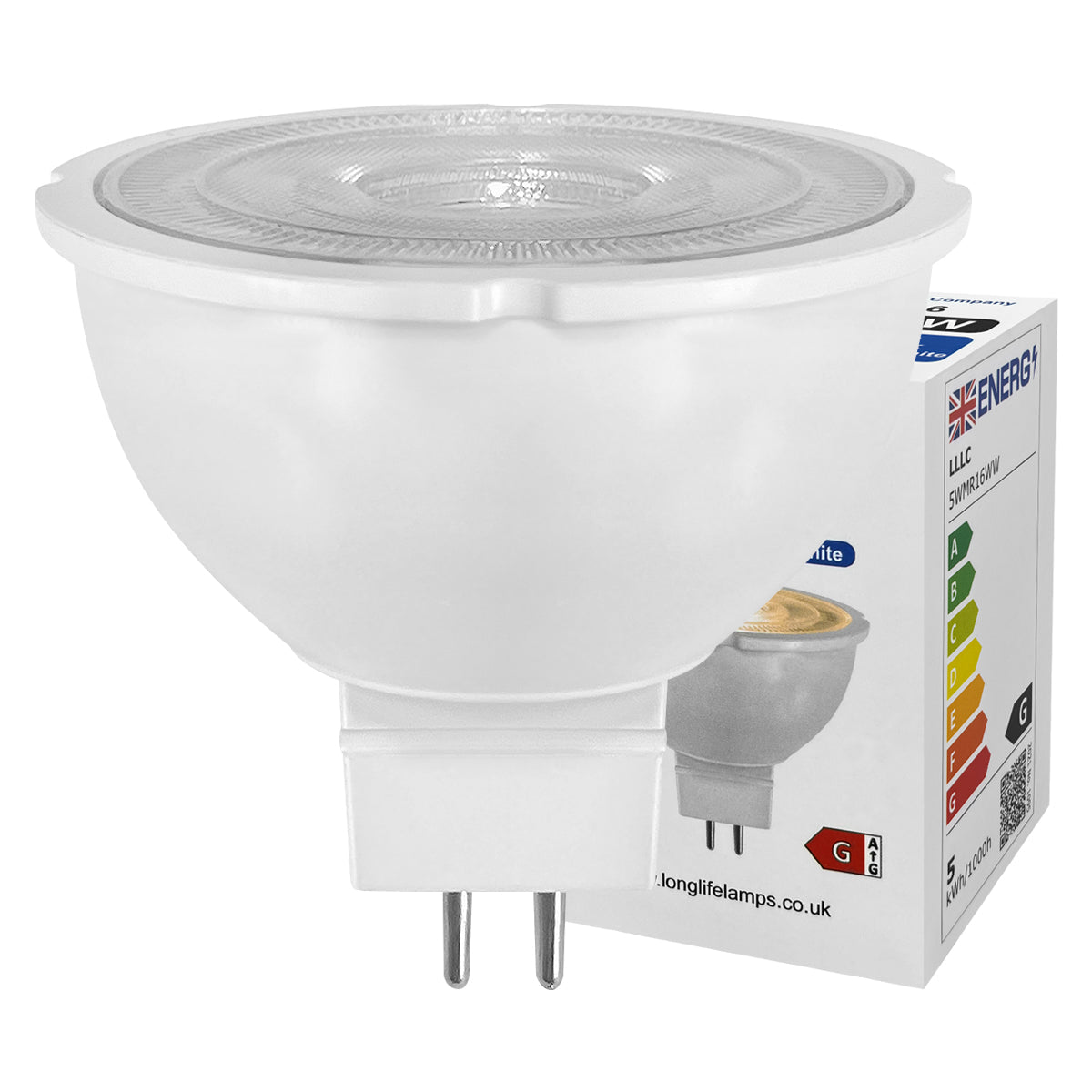 5W MR16 LED Bulb Warm White 3000K 12V Spot Light 4 Pack - Energy Light Bulbs - Free delivery on all orders