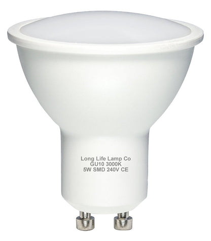 5w SMD LED GU10 High Brightness warm white 3000K - Energy Light Bulbs - Free delivery on all orders