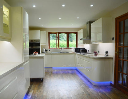 6 x 30cm Plug In LED Blue Under Kitchen Cupboard Cabinet Strip Lights - Energy Light Bulbs - Free delivery on all orders