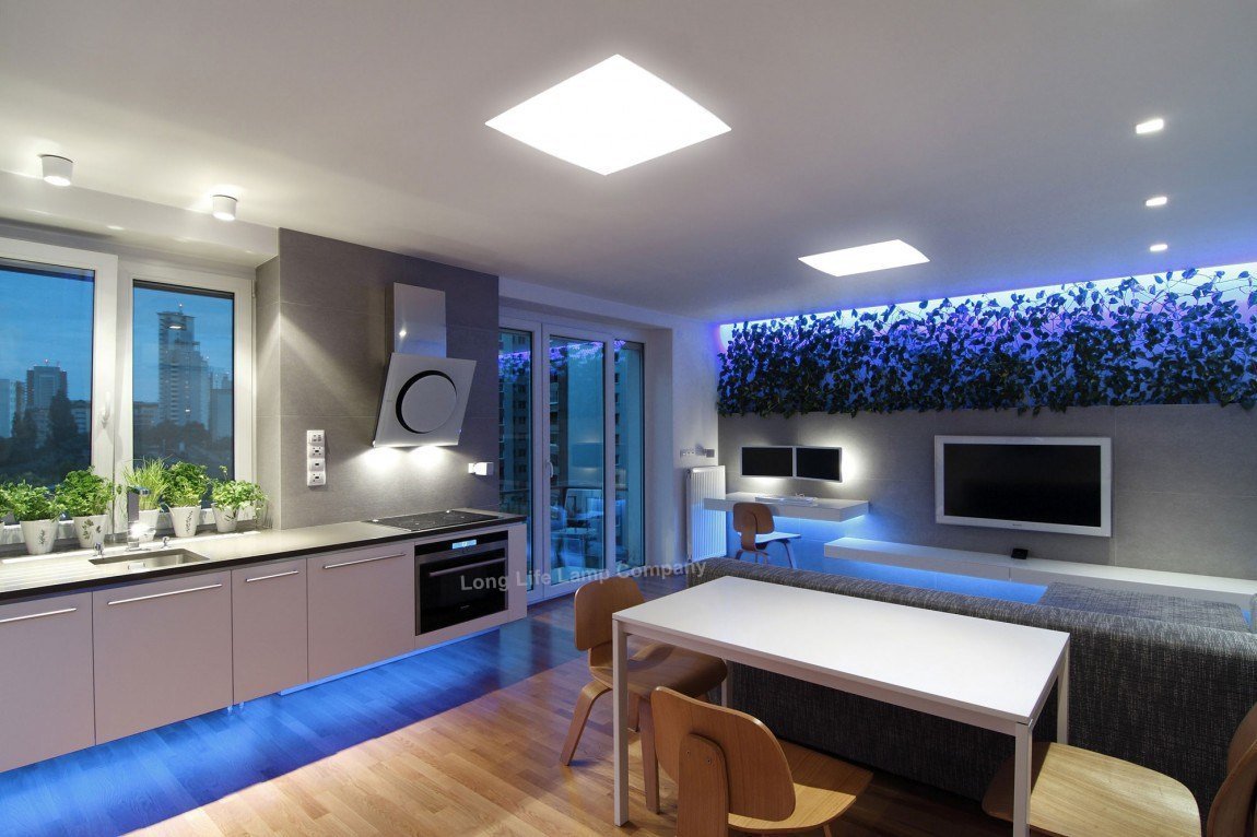 6 x 30cm Plug In LED Blue Under Kitchen Cupboard Cabinet Strip Lights - Energy Light Bulbs - Free delivery on all orders