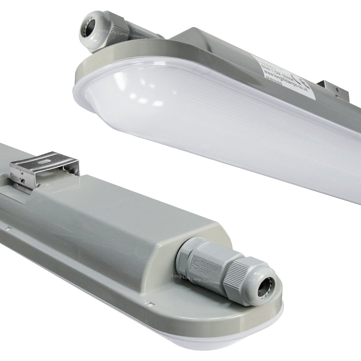 60w 5ft LED Batten Tube Light Non Corrosive IP Rated Triproof Fitting T8 Fluorescent Replacement - Energy Light Bulbs - Free delivery on all orders