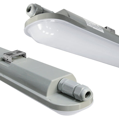 60w 5ft LED Batten Tube Light Non Corrosive IP Rated Triproof Fitting T8 Fluorescent Replacement - Energy Light Bulbs - Free delivery on all orders