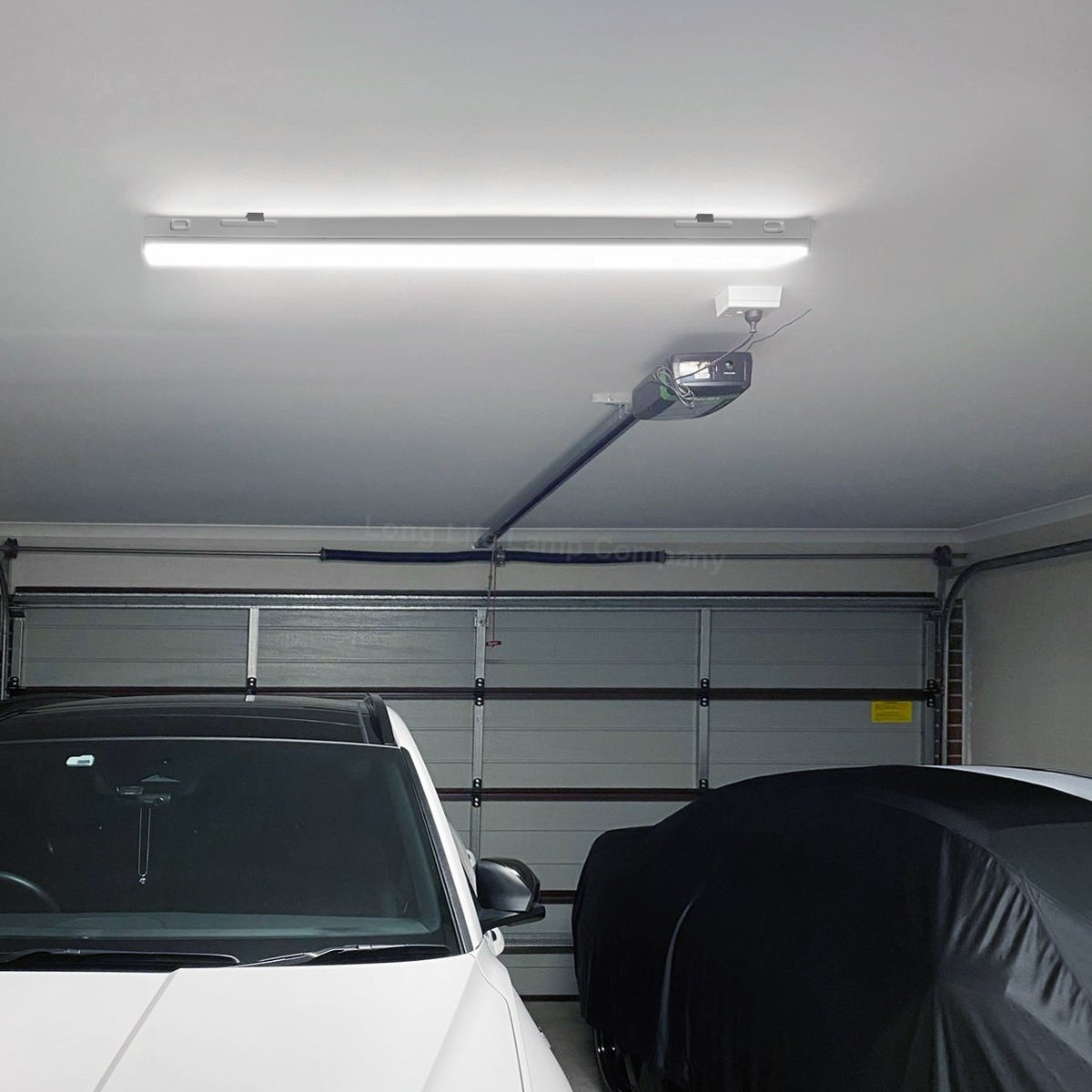 60W LED Microwave Sensor Ceiling Batten Light Fitting 5 Feet Remote Control 6500k - Energy Light Bulbs - Free delivery on all orders