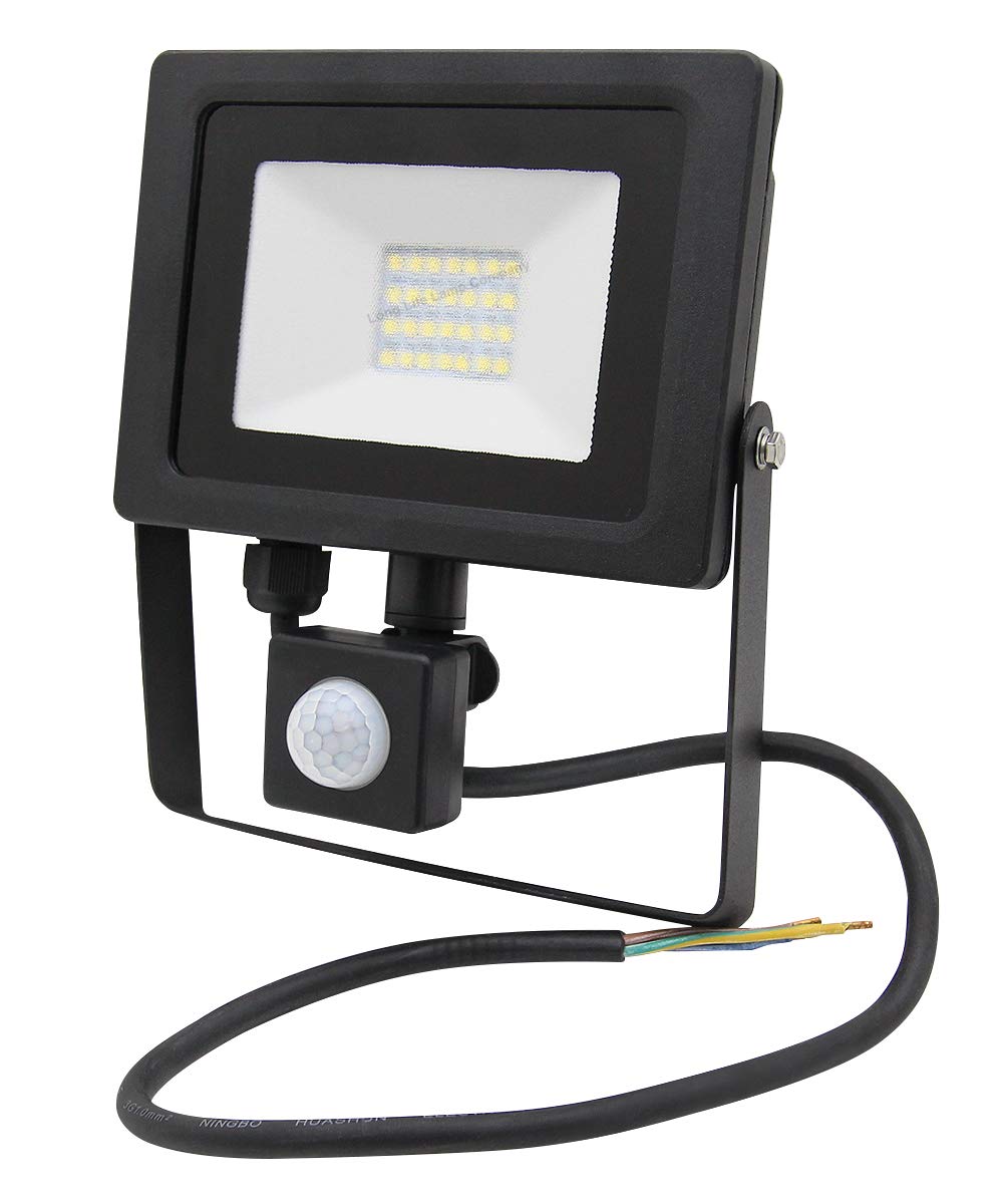 20w LED PIR Flood Light IP65 Outdoor Security Light with Motion Sensor Cool White - Free delivery on all orders