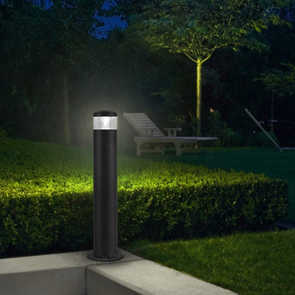 LED Black Bollard Outdoor Garden Light ZLC303K with 5w GU10 CW - Free delivery on all orders