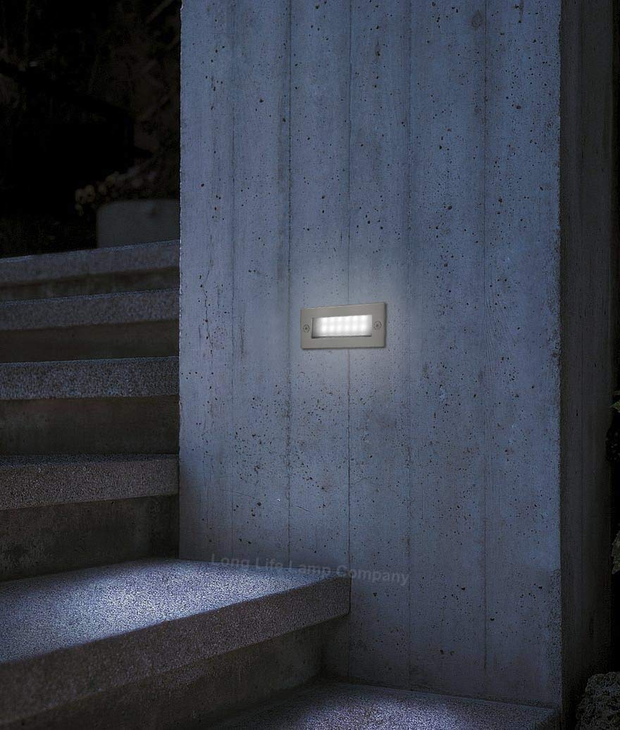 Mini 1.5w LED Cool White Outdoor Recessed Brick Light IP44