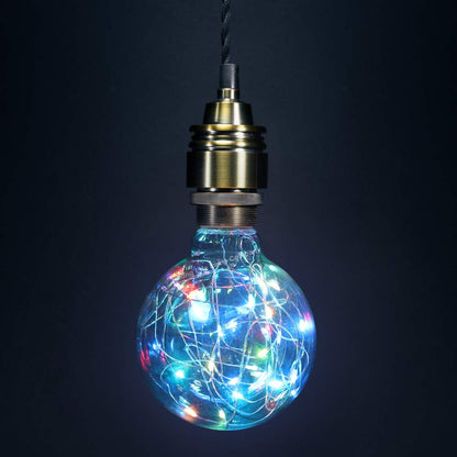 1w E27 LED Globe Decorative Light Bulb RGB G95 - Free delivery on all orders