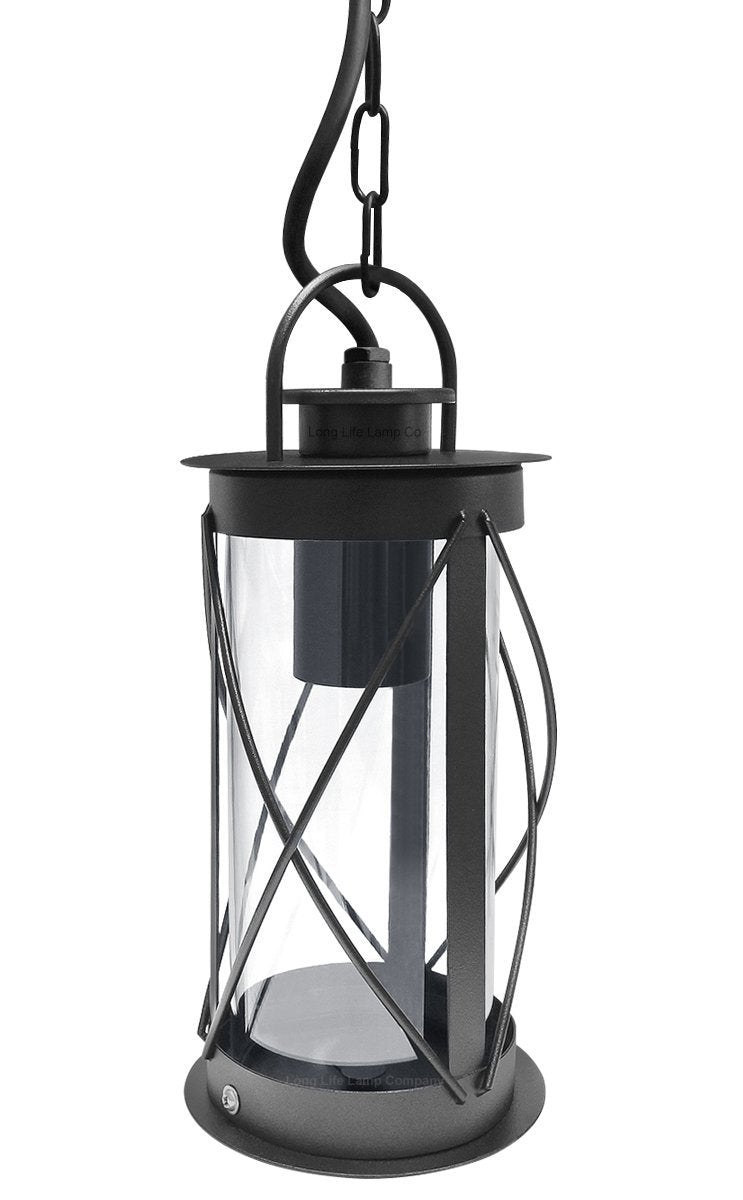 Hanging Lantern Light Black with Chain ZLC013
