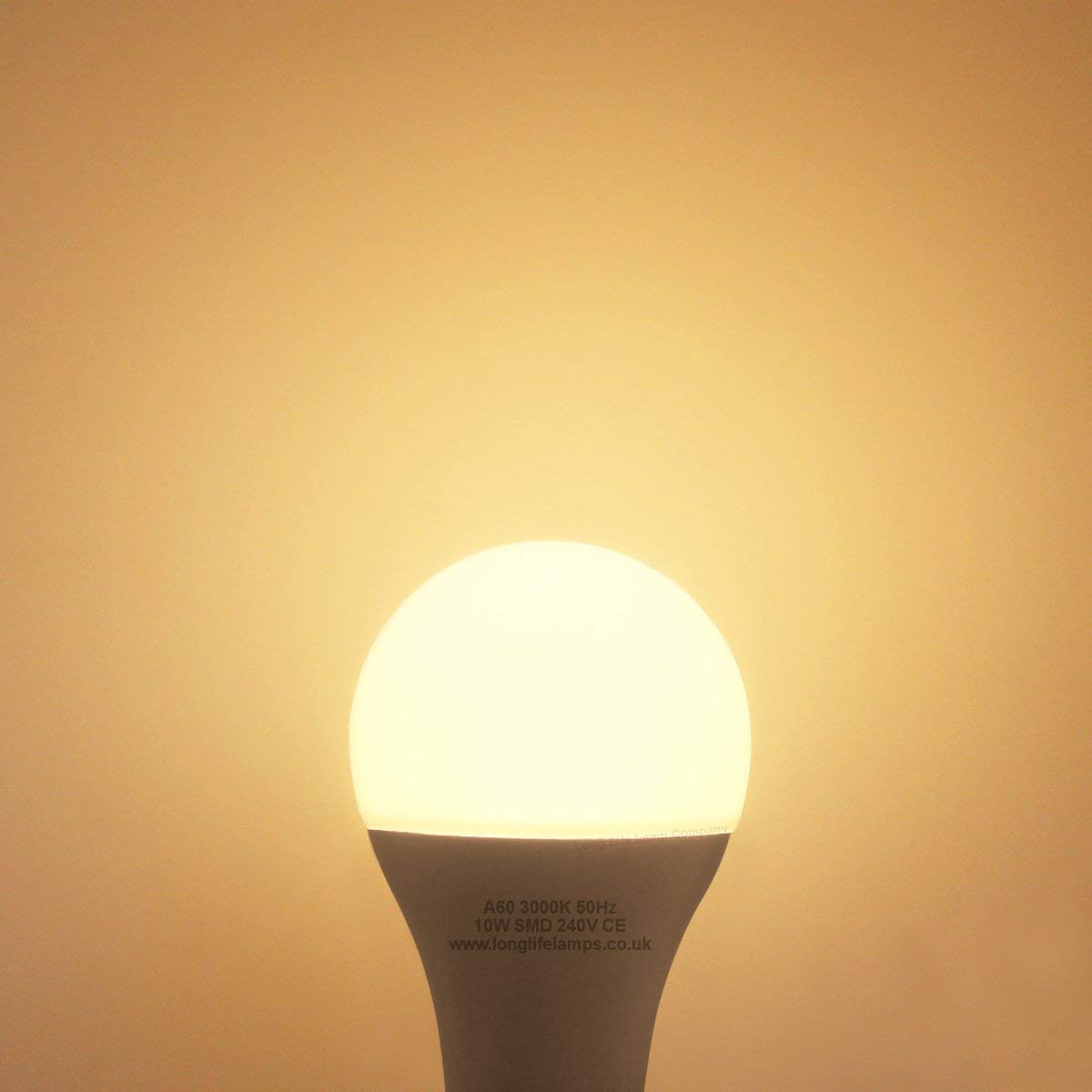 10w 3 Pin Light Bulb LED Warm White 3000k BC3 - Free delivery on all orders