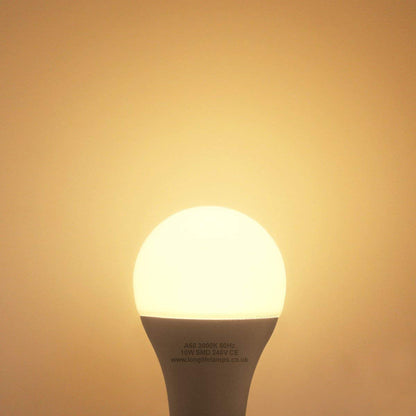 10w 3 Pin Light Bulb LED Warm White 3000k BC3 - Free delivery on all orders