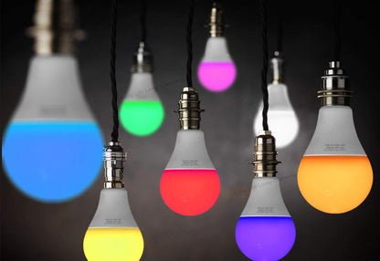 7w B22 RGB LED Colour Changing Light Bulb Remote Control High Brightness Built In Memory - Free delivery on all orders