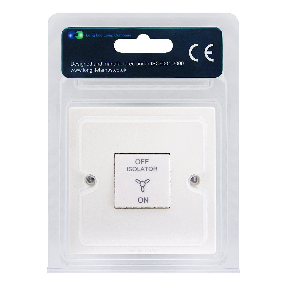 White Fan Isolator Switch 10A 3 Pole A311