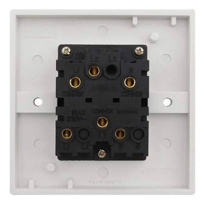 White Fan Isolator Switch 10A 3 Pole A311