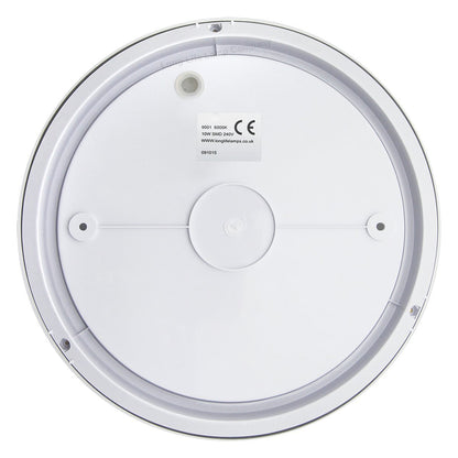10w Round LED Ceiling Light Flush Mount Bulkhead Light Fitting Cool White