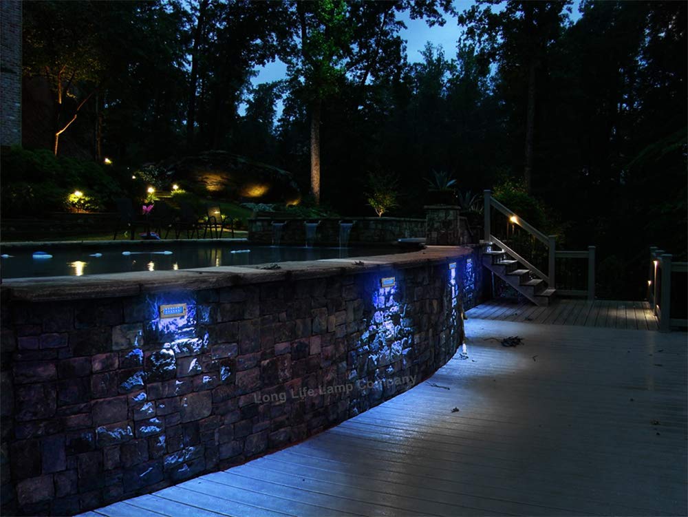 Mini 1.5w LED Blue Outdoor Recessed Brick Light IP44