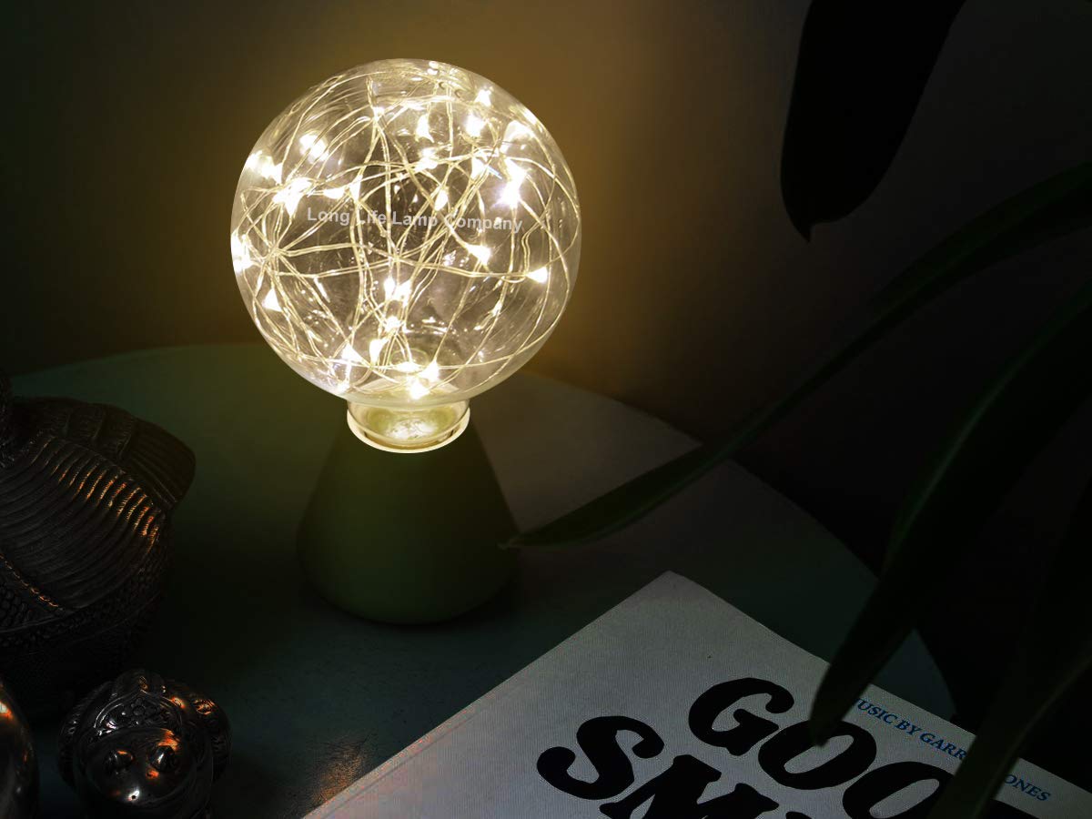 1w E27 LED Globe Decorative Light Bulb Warm White G95 - Free delivery on all orders