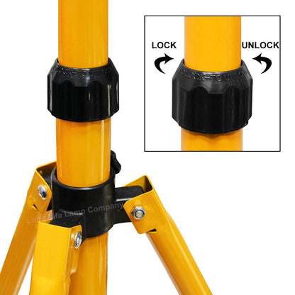 Floodlight Tripod Stand for Job Site Lighting Single Head