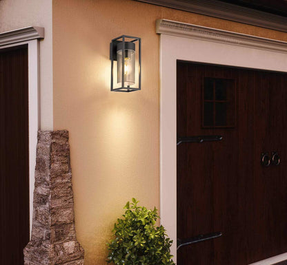 4w Outdoor Modern Rectangular Wall Lantern With Clear Diffuser - Free delivery on all orders