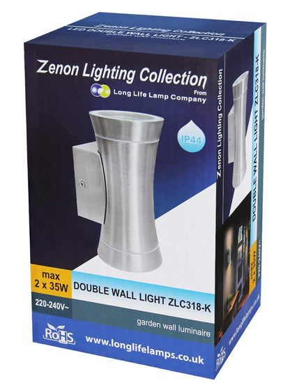 Stainless Steel Outdoor Double Wall Light