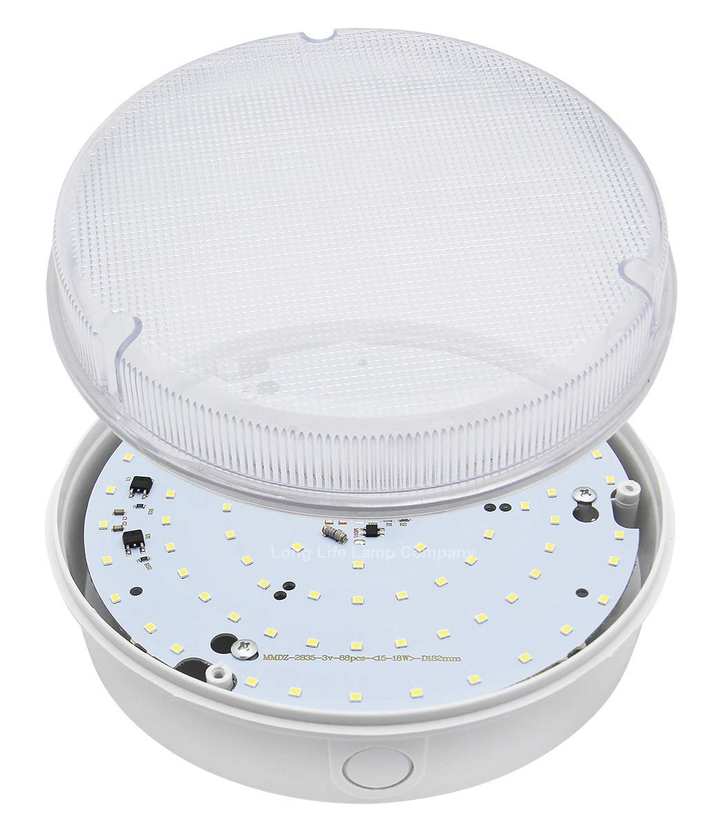 18w Round LED Flush Mount Light IP65 6500k Bright Daylight - Free delivery on all orders