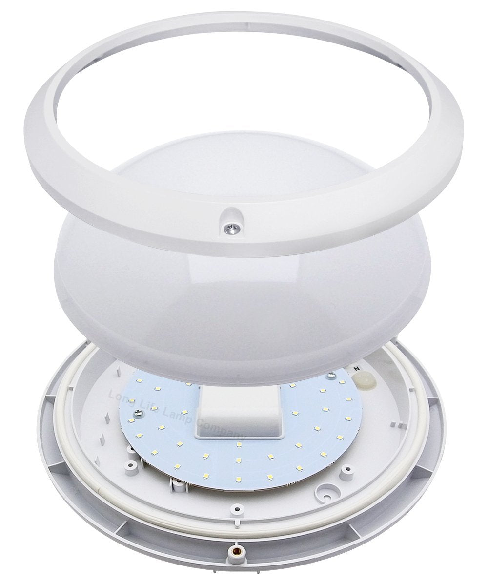10w Round LED Ceiling Light Flush Mount Bulkhead Light Fitting Cool White