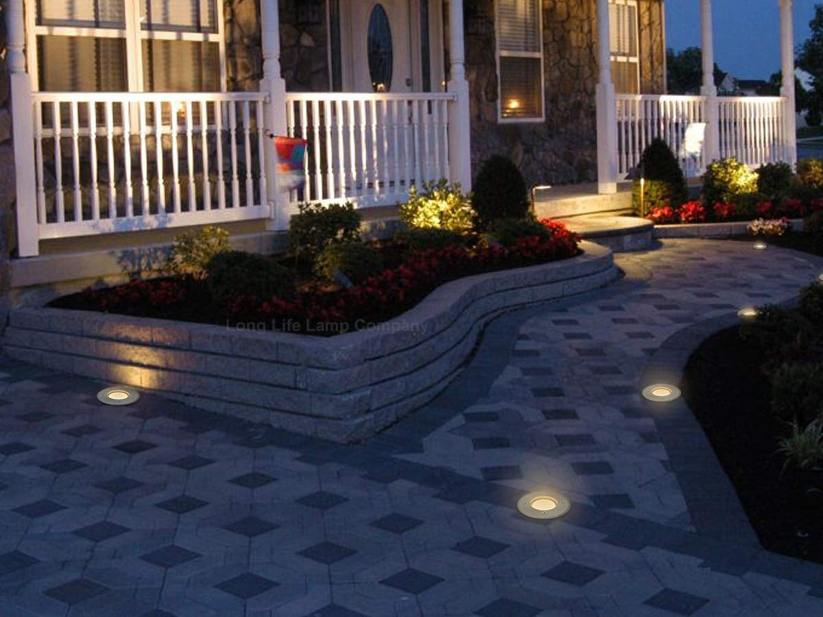 Outdoor Ground Walk Over Recessed Light Round IP67 Waterproof