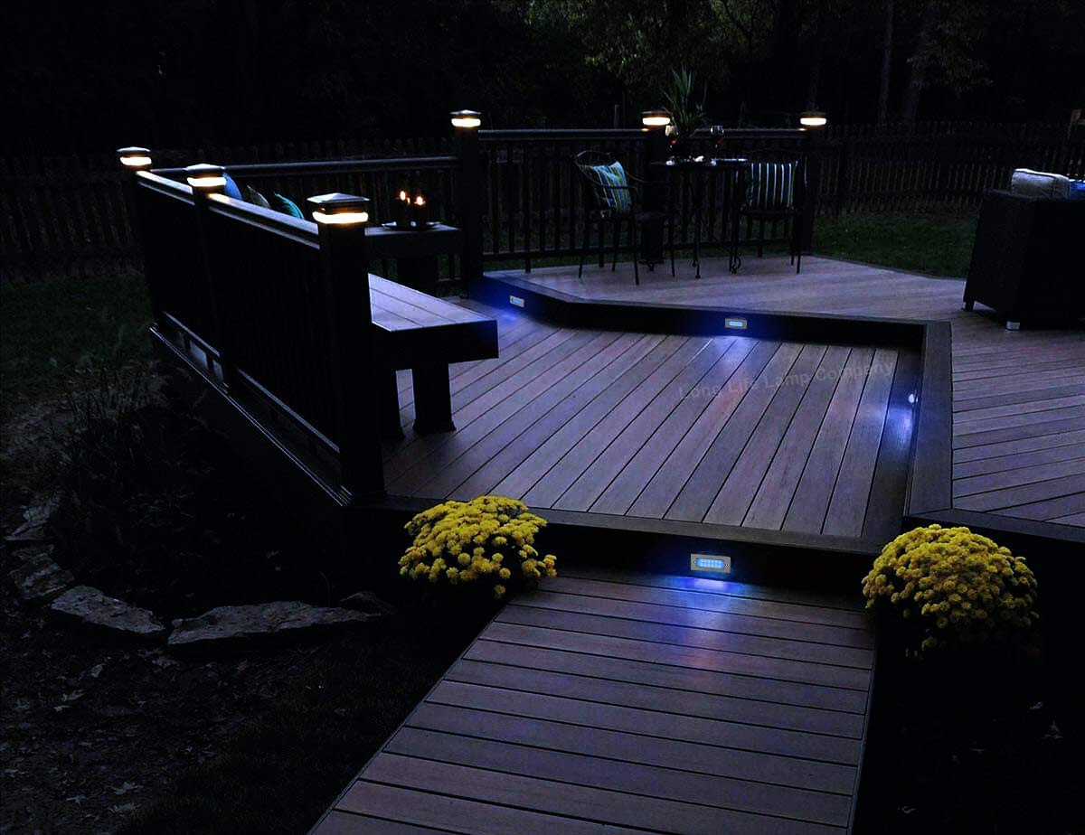 Mini 1.5w LED Blue Outdoor Recessed Brick Light IP44