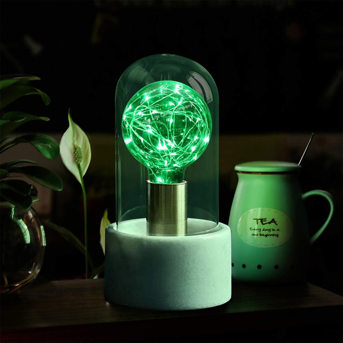 1w E27 LED Globe Decorative Light Bulb Green G95 - Free delivery on all orders