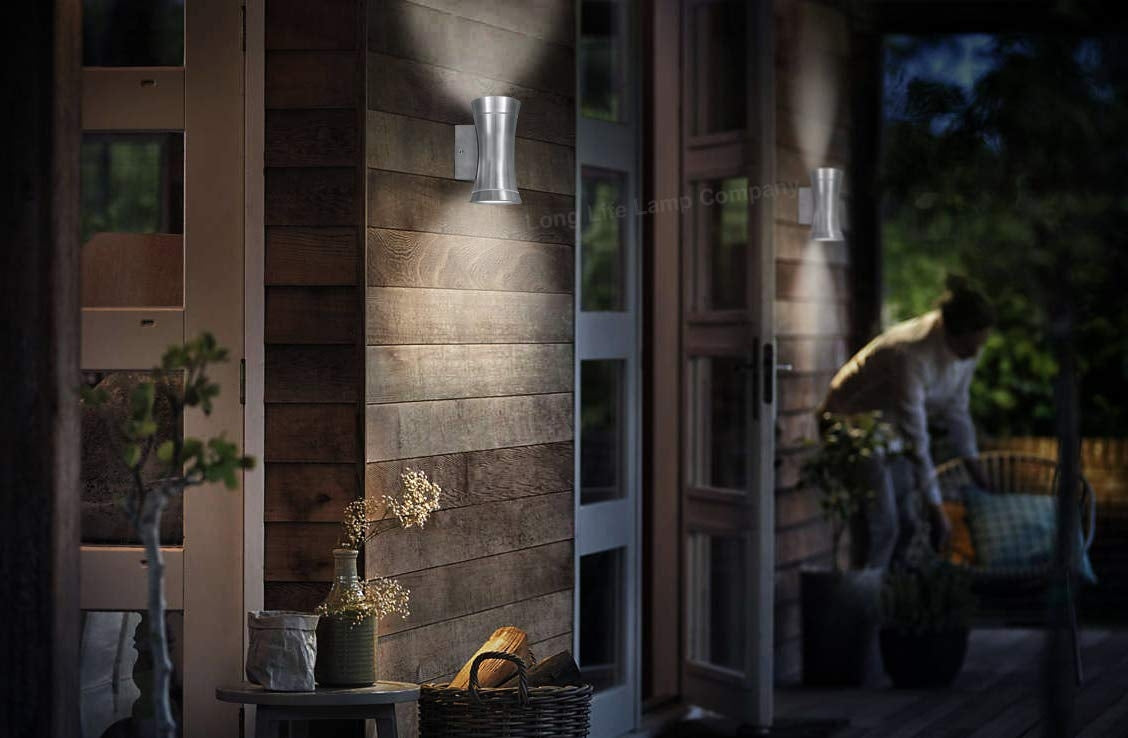 Stainless Steel Outdoor Double Wall Light